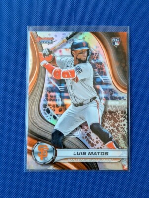 2024 Bowman's Best Refractors #58 Luis Matos RC San Francisco Giants