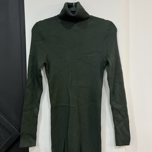 Women’s Turtleneck Longsleeve Bodycon Green Sweater Dress Size XL - Bild 2 von 3