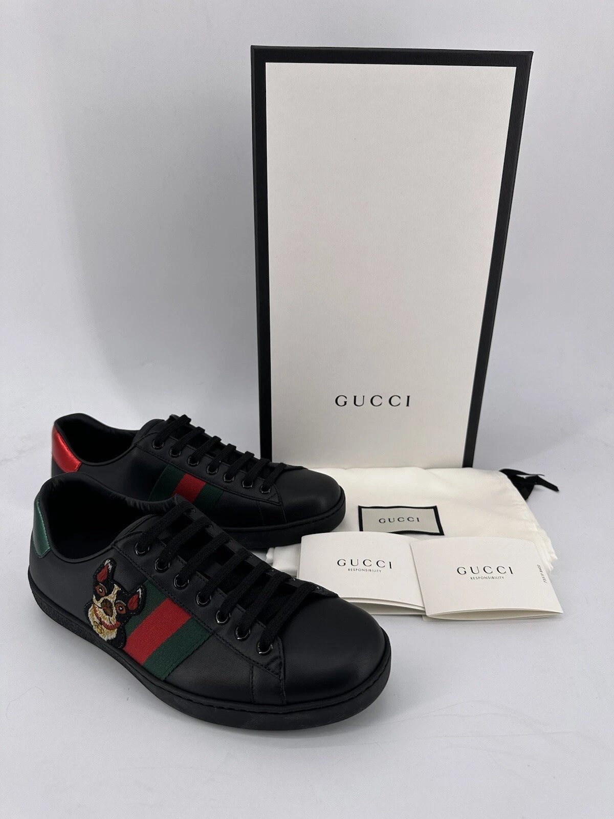 Baskets originales GUCCI pour hommes neuves cuir  501907   taille Royaume Uni 6,5/eu 40,5/us 7,5