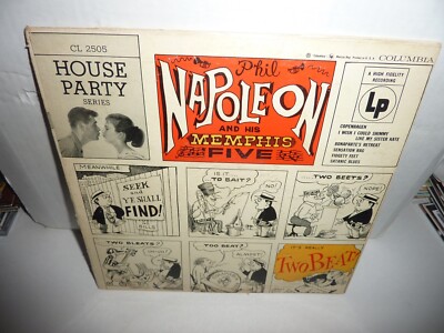 Phil Napoleon and his Memphis Five  Two-Beat  Vinyl Record 10'' CL2505 VG/VG+