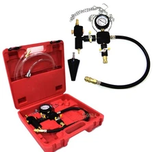 3pc Vacuum Type Cooling System Radiator Refill Test Cap Adapter Tool Kit set