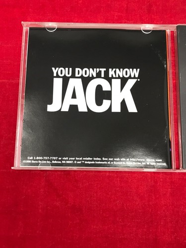 YOU DON'T KNOW JACK VOLUME 2 PC CD-ROM VIDEO GAME - Picture 4 of 7