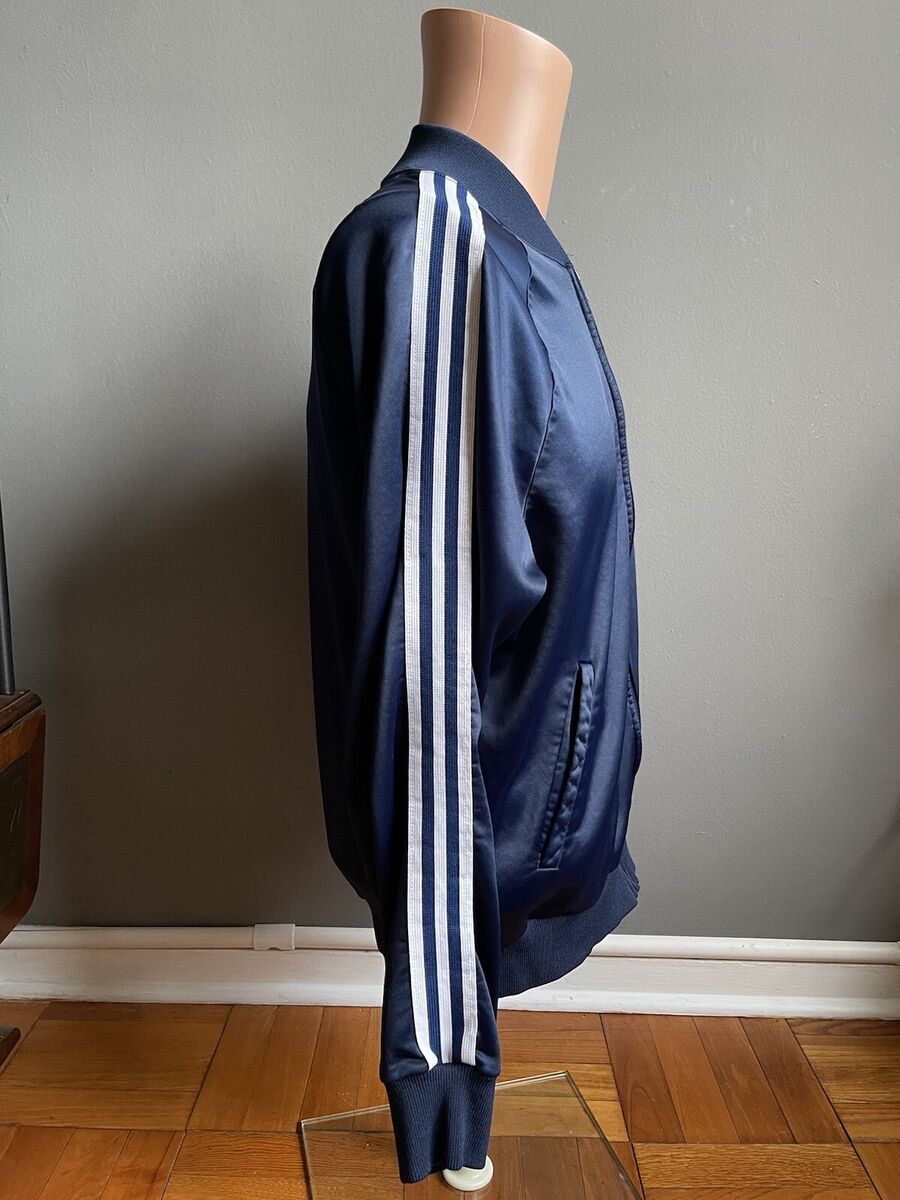 Vtg 80s Adidas ATP Track Jacket Medium Navy Blue Keyrolan 3 Vtg 80s Adidas ATP Track Jacket Medium Navy Blue Keyrolan 3