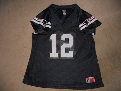 シャツ Tom Brady 12 New England patriots Women New England Patriots Tom Brady #12 Women's jersey shirt size Large