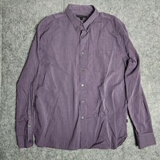 John Varvatos Star USA Shirt Men XL Purple Button Down Long Sleeve Lightweight