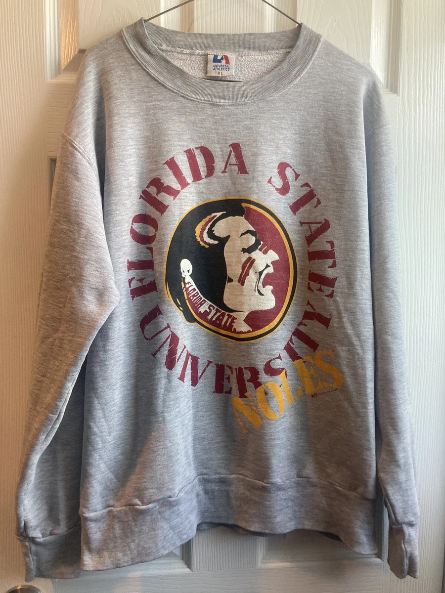 Vintage 90s Florida State Seminoles Sweatshirt Gray Football