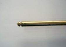 100cm -9mm Messing Läuferstangen Teppichstangen Treppenläuferstangen Eisenkern