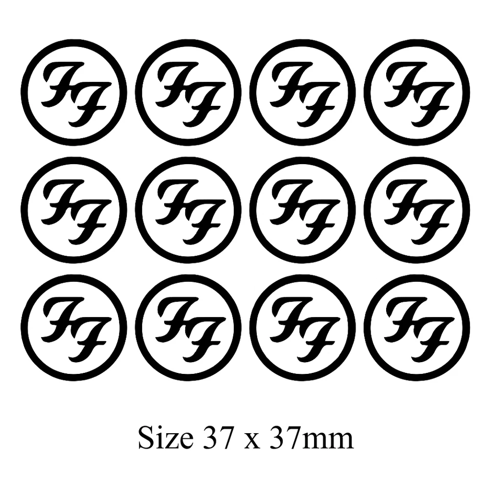 Foo Fighters Face Tattoo x 12