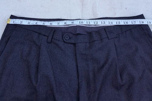 Burberry London Pants Mens 40 in Dark Grey Pleated Trousers EU 50 Made in Spain - Picture 8 of 17