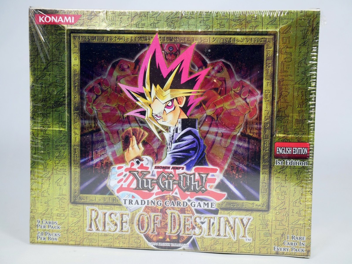 Yugioh 1st Edition Rise of Destiny Booster Box RDS Sealed 24 Packs Mint