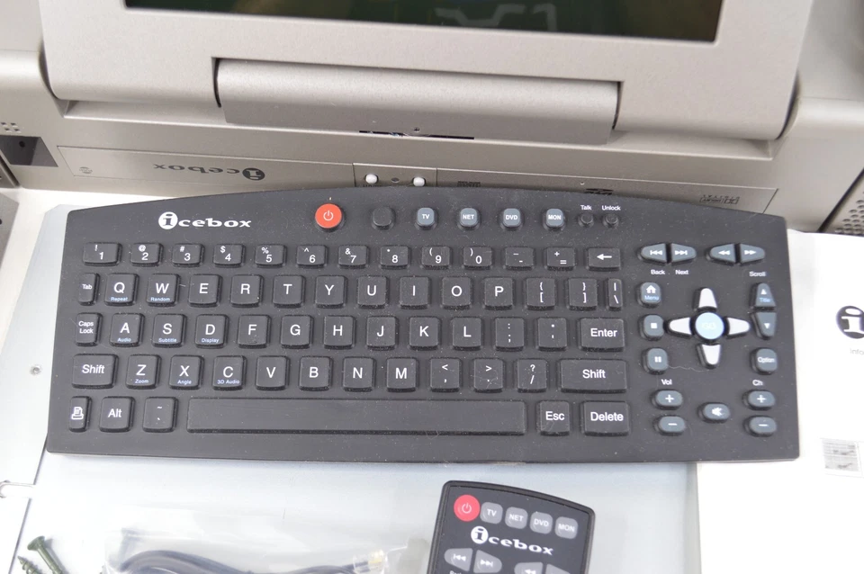 icebox Web-Enabled Kitchen Entertainment Center DVD CD w/ Keyboard, Remote WORKS - Image 3 of 4