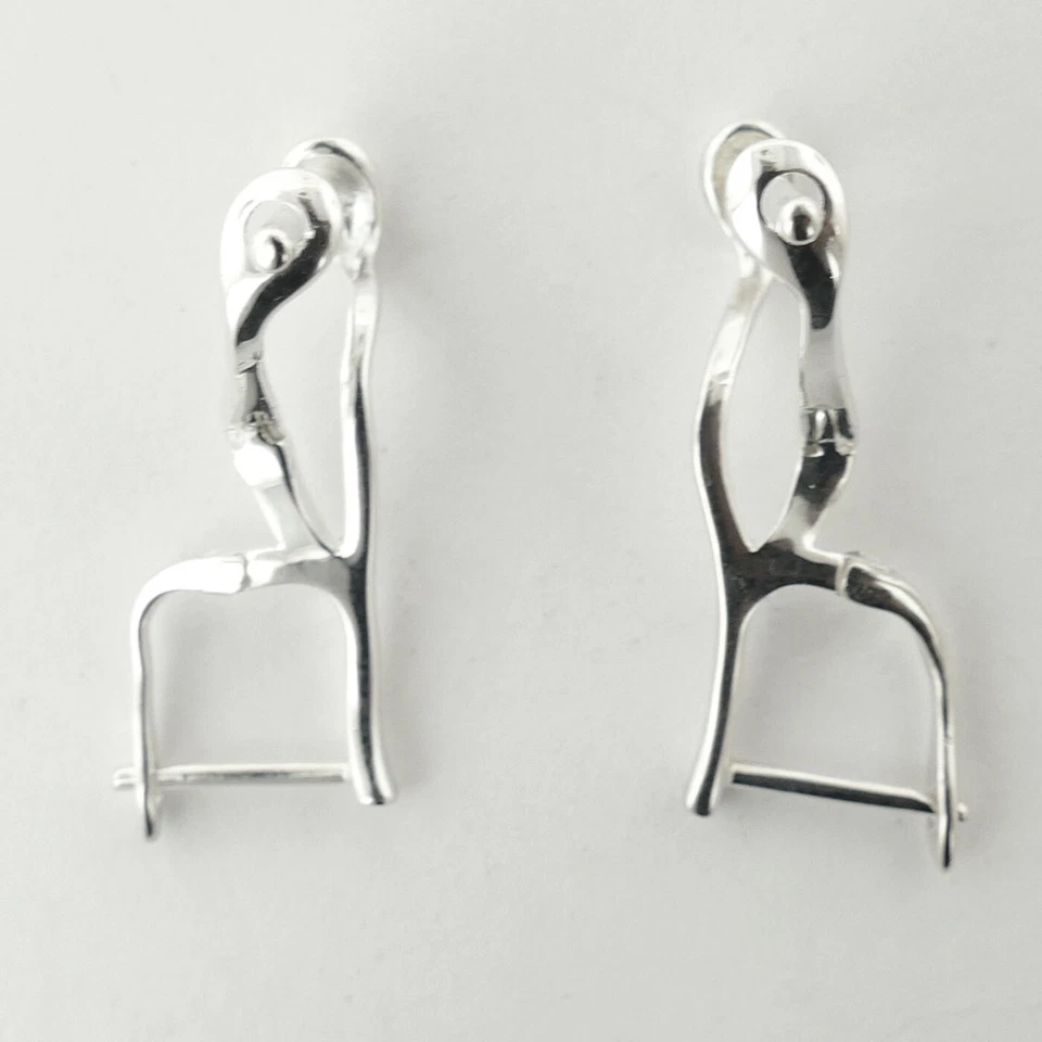 BRINCOS DE PRATA ESTERLINA CHAMILIA RE-2 FECHO MODERNO - wuw08.26.19.2768 - Imagem 3 de 4