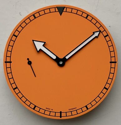 DIAL + HANDS SET ARROW FOR ETA 6497-1 D= 38.2mm ORANGE UNITAS GERMANY - NEW!