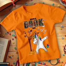 Boy Girl Unicorn Dabbing World Book Day T-Shirts Tee Costume Outfits Apparel#WBD
