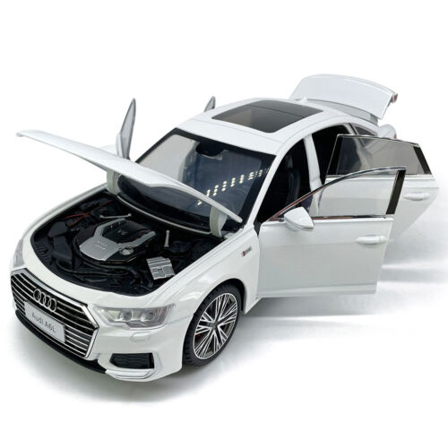 1/18 Audi A6L Druckguss Modellauto Spielzeug Licht Sound Männer Sammlung Weiß - Bild 7 von 13