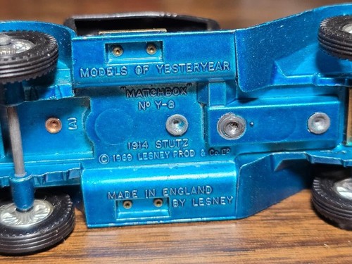 Matchbox Models of Yesteryear 1914 Stutz Roadster Y-8 - Picture 5 of 5