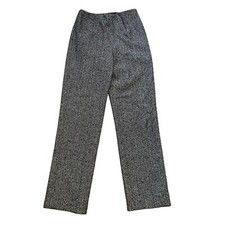 Carlisle Brown Wool Tweed High Rise Trouser Dress Pants 4