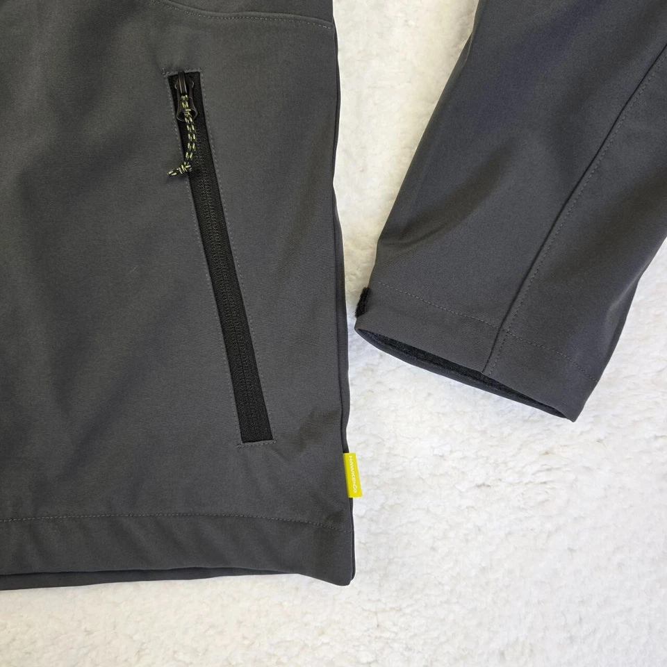 Hawke & Co Hooded Soft Shell Jacket Men's Size M Carbon Full Zip Zipper Pockets - Image 4 of 4