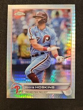 🔥 2022 Topps Chrome Base Prism #8 Rhys Hoskins Philadelphia Phillies