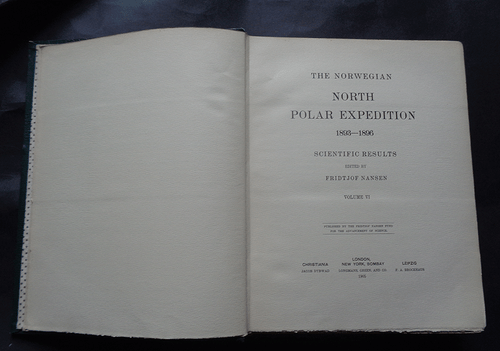 THE NORWEGIAN NORTH POLAR EXPEDITION 1893-96: Scientific Results Vol 6: 1905. - Imagen 2 de 12