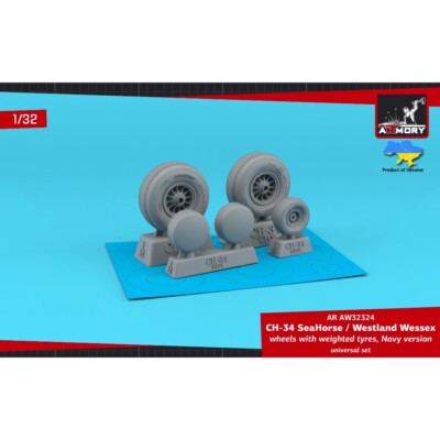 Armory Models AR AW32324 Scale kit 1/35 CH-34 SeaHorse / Westland Wessex wheels