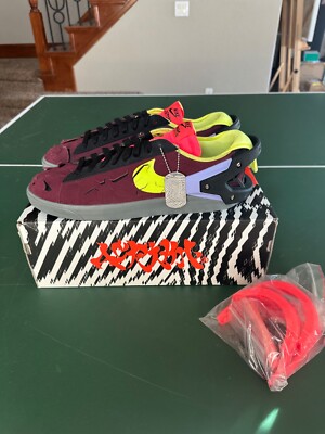 Size 11.5 - Nike Acronym x Blazer Low Night Maroon