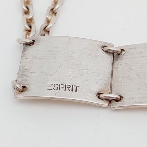 Esprit Statement 925 Silber Armband 20 cm Vintage Art Deco Stil - Bild 2 von 5
