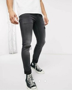 all saints cigarette jeans grey