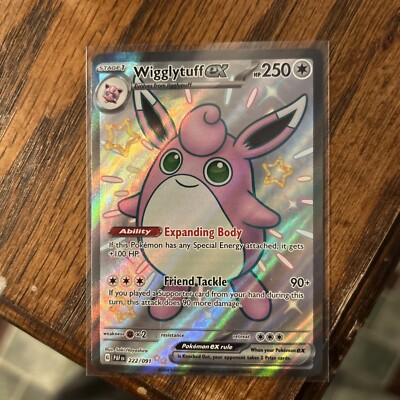 shiny wigglytuff pokemon card Wigglytuff ex - SV: Paldean Fates [SHINY ULTRA RARE]