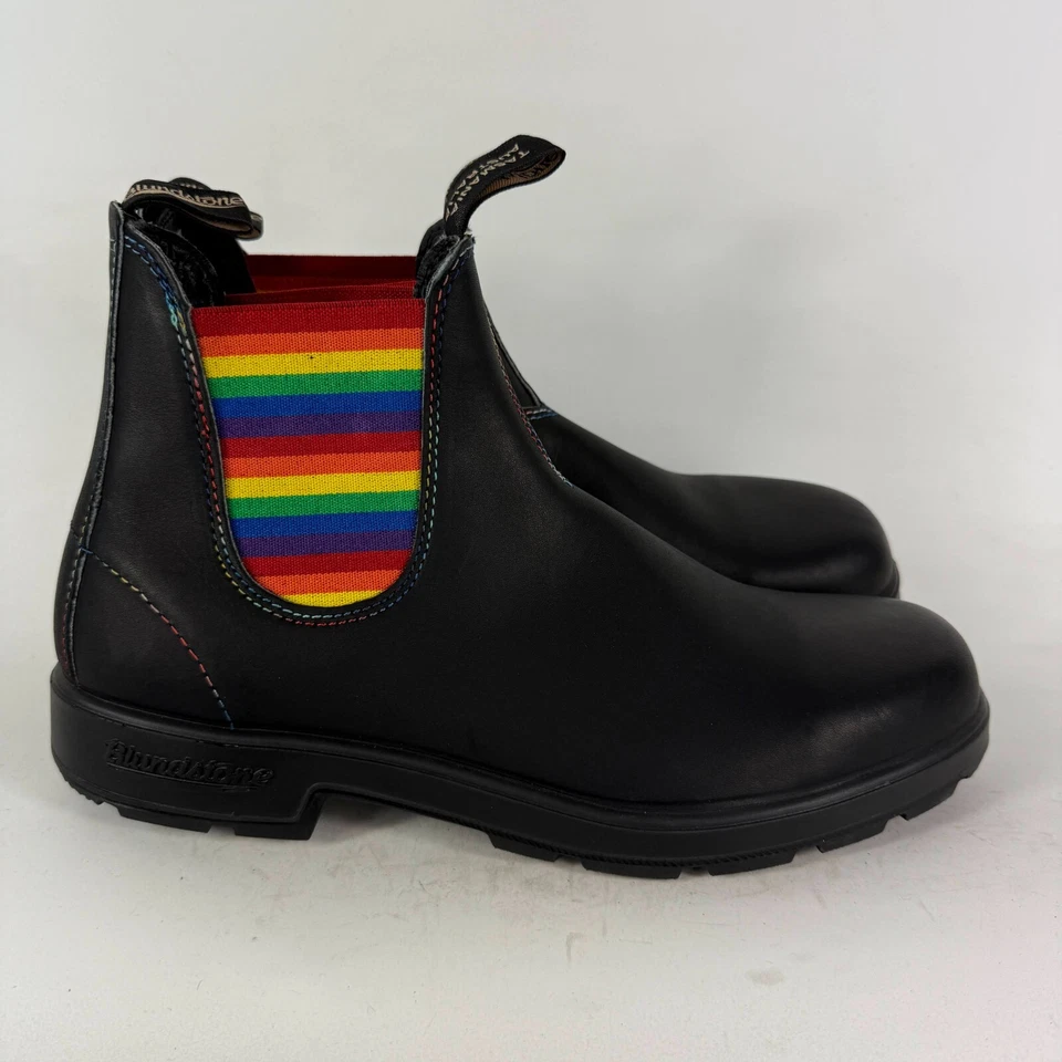 Botas Chelsea Blundstone Originals 2105 para hombre 12 negras arco iris zapatos pull-on Foto 2 de 4