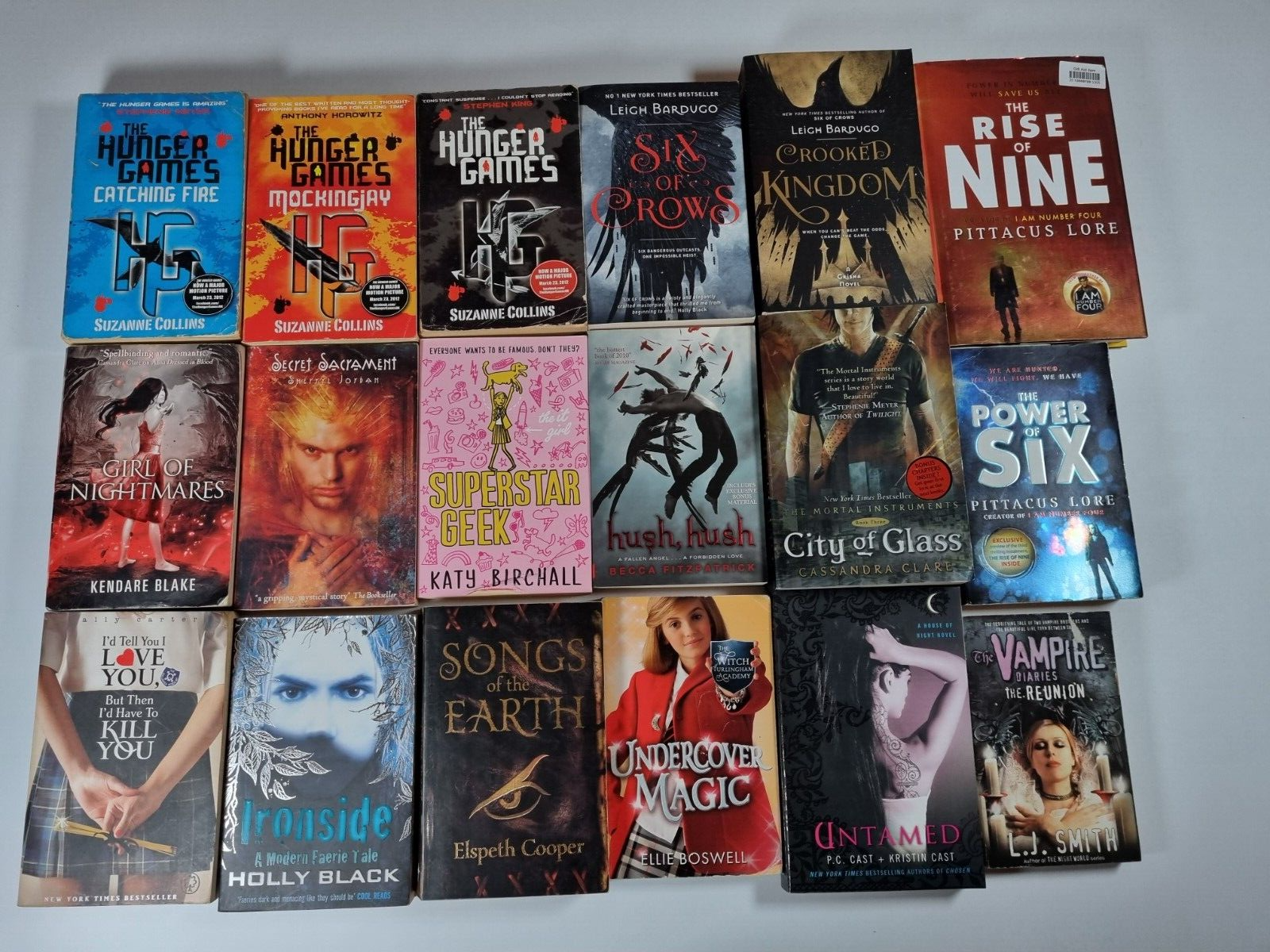 18 YA Fantasy Sci Fi Bundle Six of Crows Hunger Games Vampire Diaries