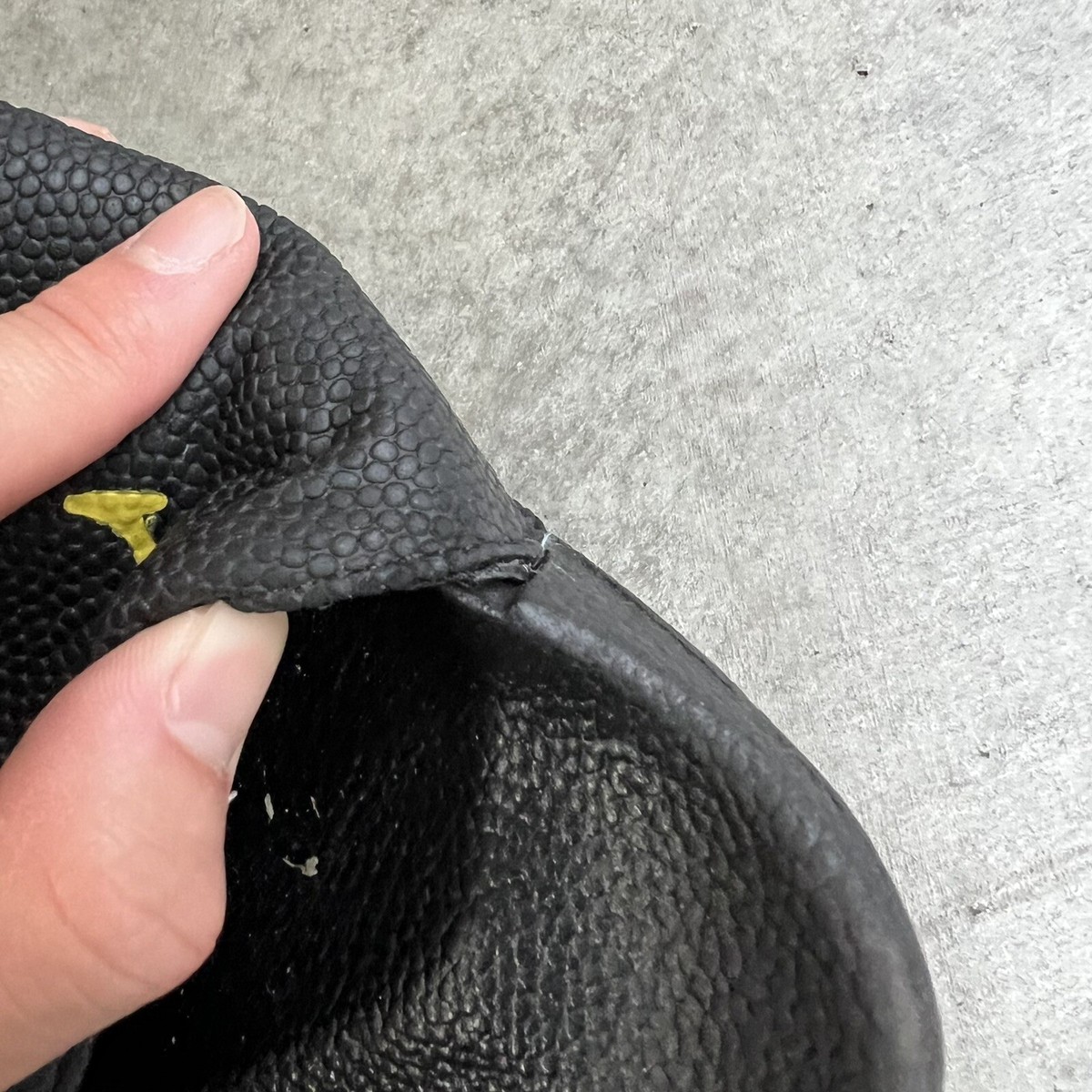 Chinatown Market Smiley Sherpa Slide Black Sandals Slides  display picture 1