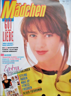 MÄDCHEN 21 - 28.9. 1988 B Ofra Haza Robby Rosa A-HA Bruce Make-up Mode Pop Bravo
