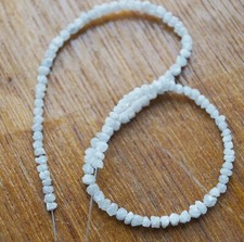 Natural Snow White Raw Diamonds Rough diamond Beads 2mm - 3mm strand 4/8/16 inc
