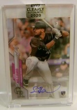 SAM HILLIARD ON CARD AUTO TOPPS CLEARLY AUTHENTIC 2020