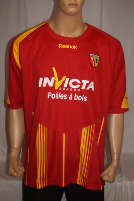 Reebok RACING CLUB DE LENS TRIKOT JERSEY MAILLOT Gr. 3XL kurzarm home 2009/10