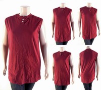 Southern Athletic Womens Size Xxxl Shirt Top Button Front Henley Tunic Red Chop on sale Southern Athletic Womens Size Xxxl Shirt Top Button Front Henley Tunic Red Chop on sale