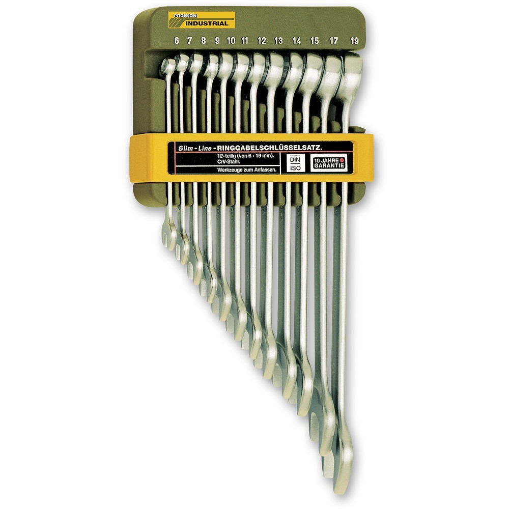 Proxxon Industrial 12pc Metric Combination Spanner Set