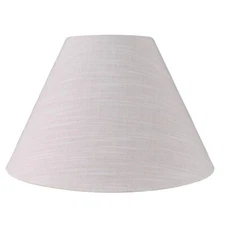7"L x 17"D x 11.5"H Tapered Taupe Empire Lamp Fabric Shade, Adult Use