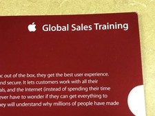 APPLE INTERNAL VERY RARE Apple Computer Macintosh Global Sales Training Card