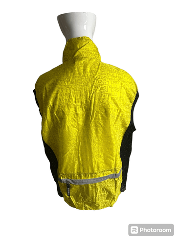 CASTELLI Cycling Jersey Full Zip Yellow Sleeveless Men's Size S Yellow - Picture 2 of 7