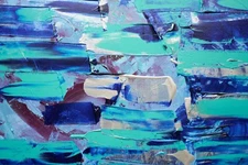 Art painting "Cascading Blues"