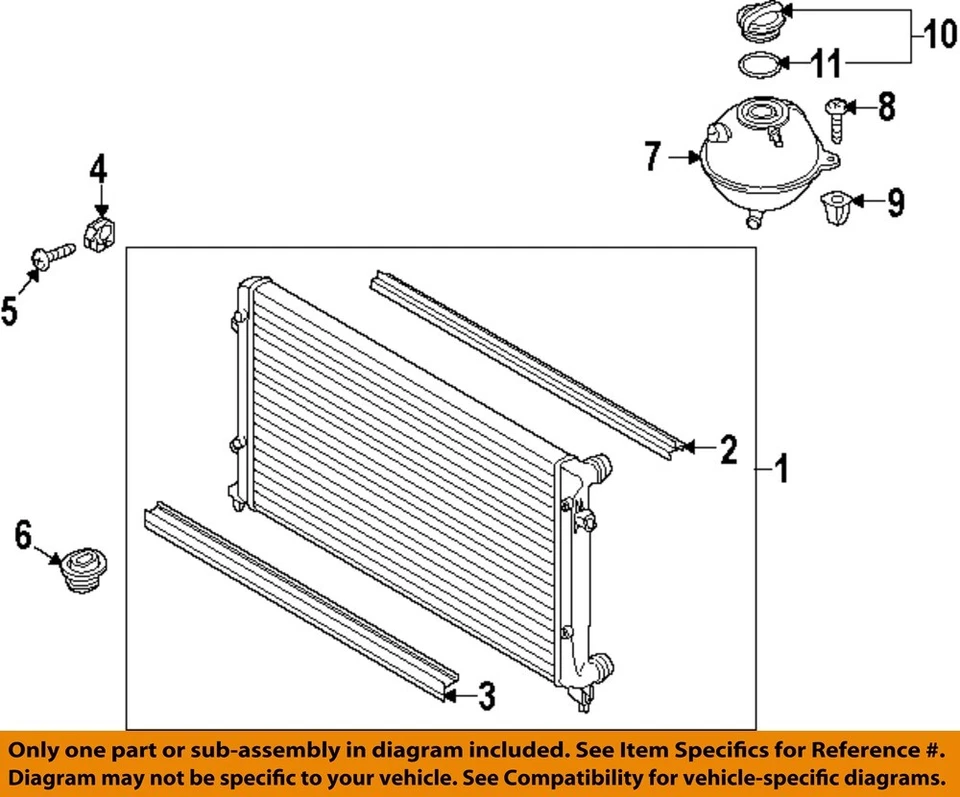 Used Engine Coolant Reservoir fits: 2007 Volkswagen Passat  Grade A - Image 3 of 4