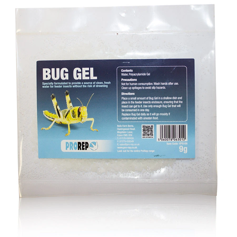 Prorep Bug Gel 9g Refill - Pro Rep Gut loading Cricket Locust & Meal worm Food!