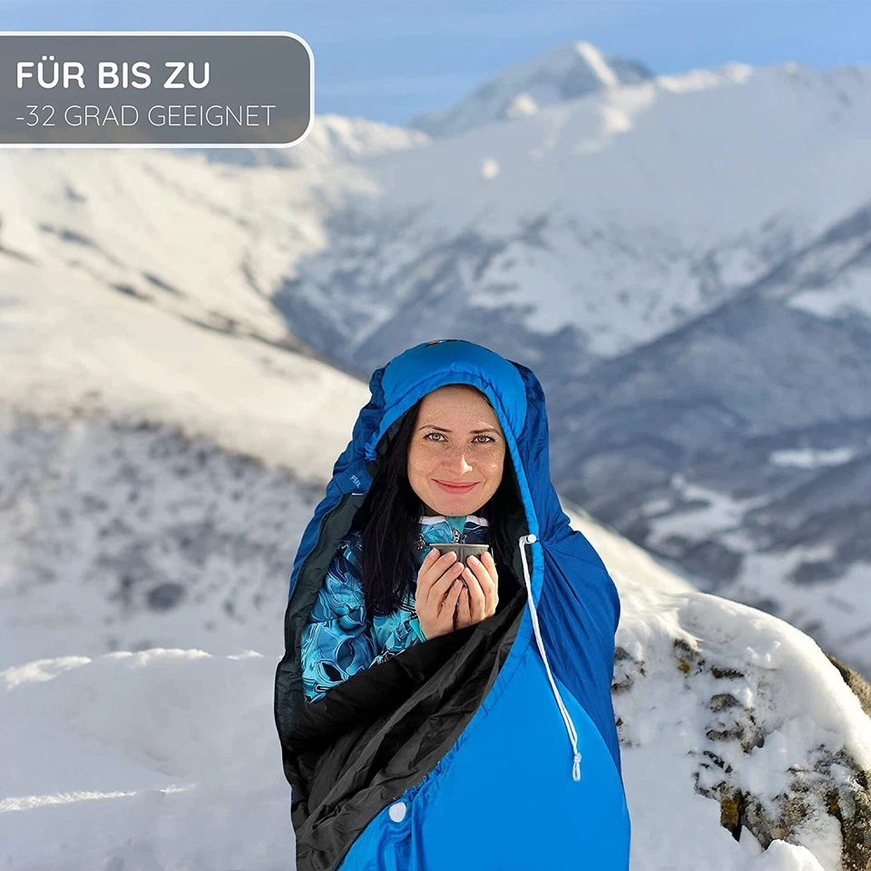 Aven PEAK XXL Extrem Schlafsack Winterschlafsack Mumienschlafsack max. -32°C - Bild 2 von 4