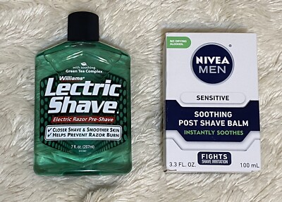 Lots of 2 Nivea Men s Post Shave Sz 3.3 Oz & Williams Pre-Shave Sz 7