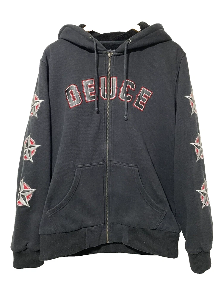 Men's Discontinued Dussault Deuce Custom Ink Full Zip Hoodie Large — 第 2/4 张图片