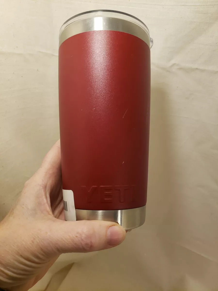 Yeti 20 oz Rambler Tumbler Harvest Red with Flaws