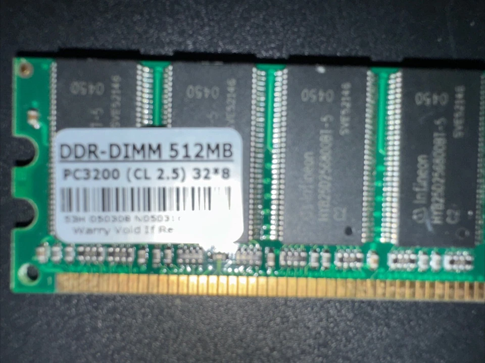 GENERIC DDR-400MHz CL3 512MB RAM | Infineon RAM Chips (Used, Working) - Image 2 of 3