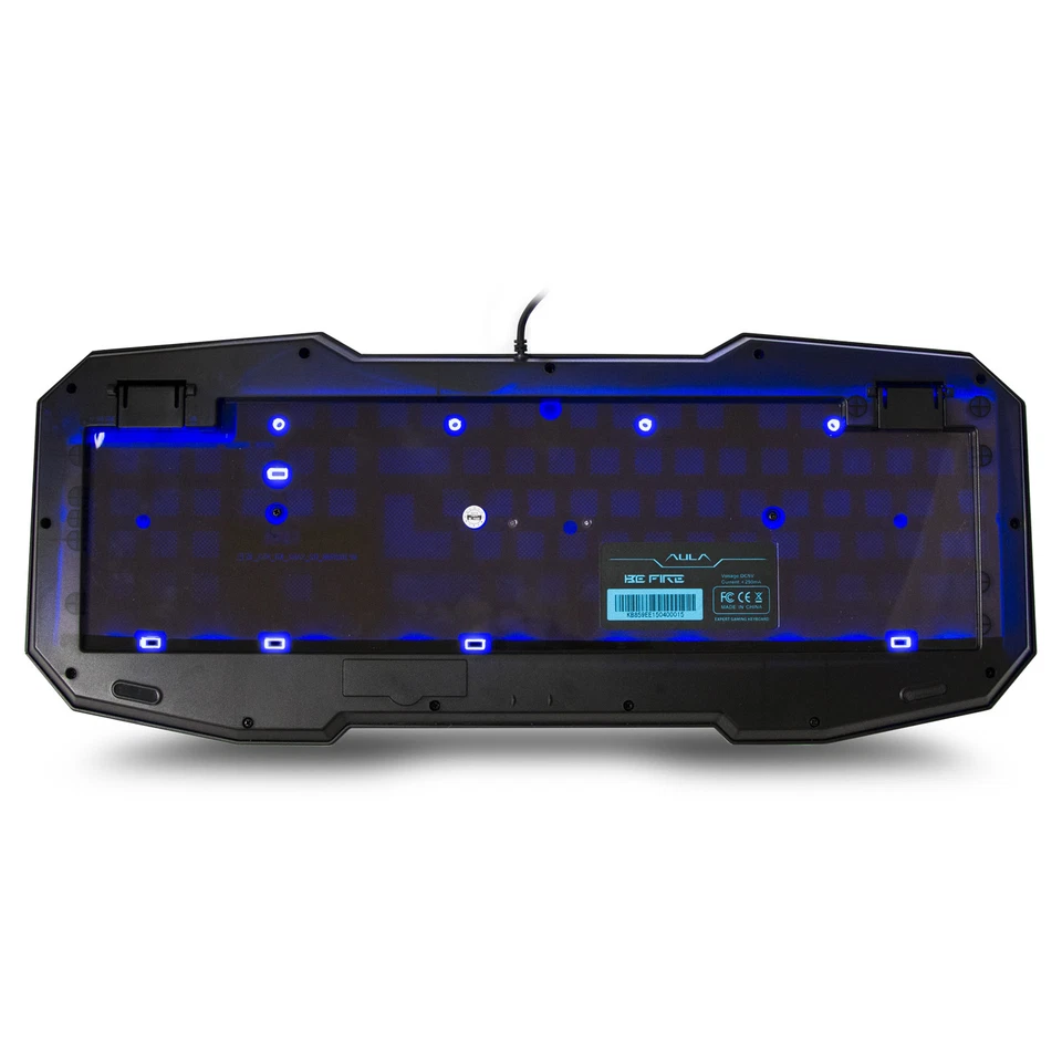 AULA Wired RGB Backlit Gaming Keyboard Mouse Combo LED 104 Keys, 2000 DPI Mouse - Image 3 of 4